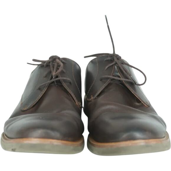 Florsheim Mens 11.5 Brown Leather Oxfords Lace Up Dress Shoes Old Money Preppy main image 5